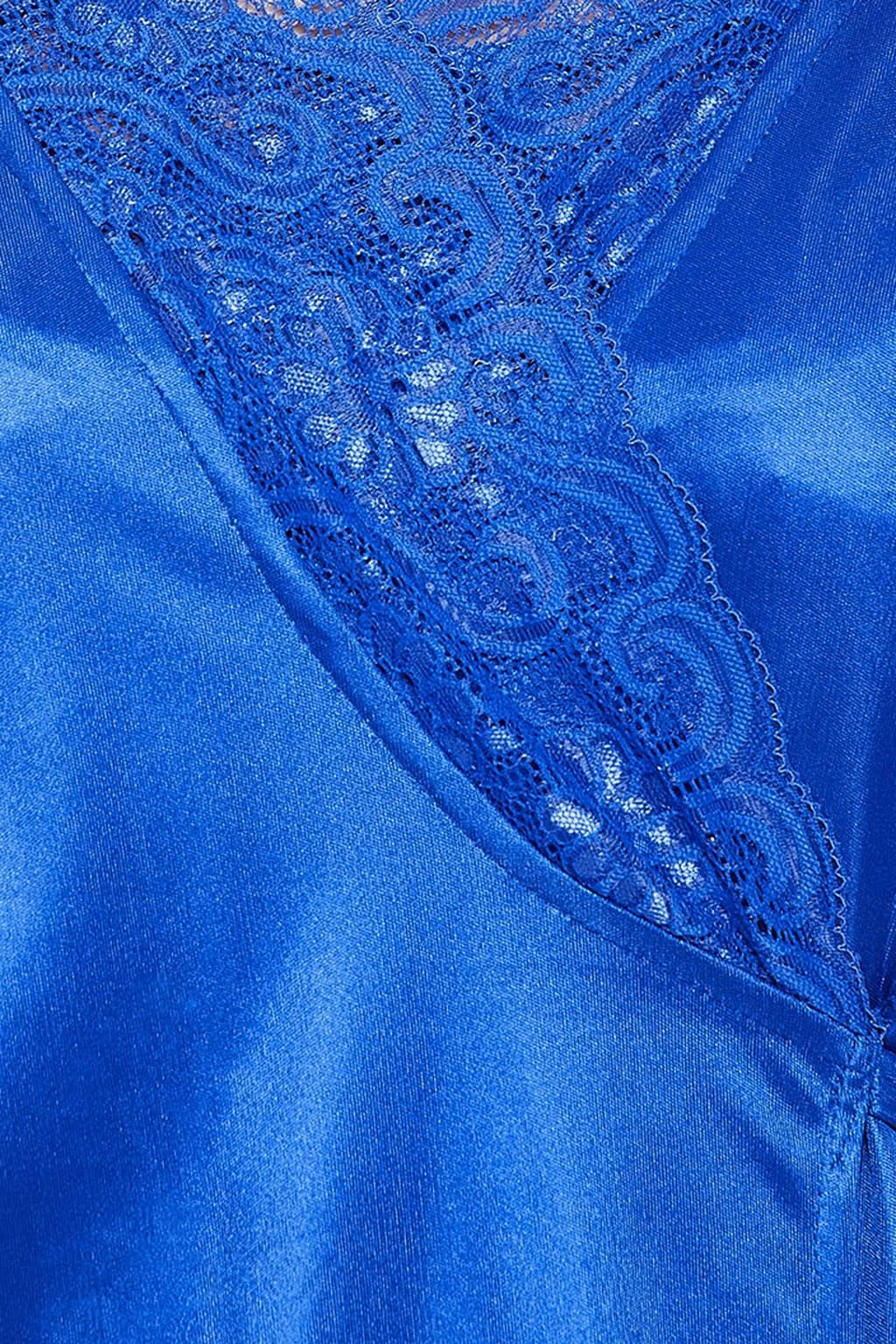 4 Pcs Satin Nightwear In Blue - Image 7