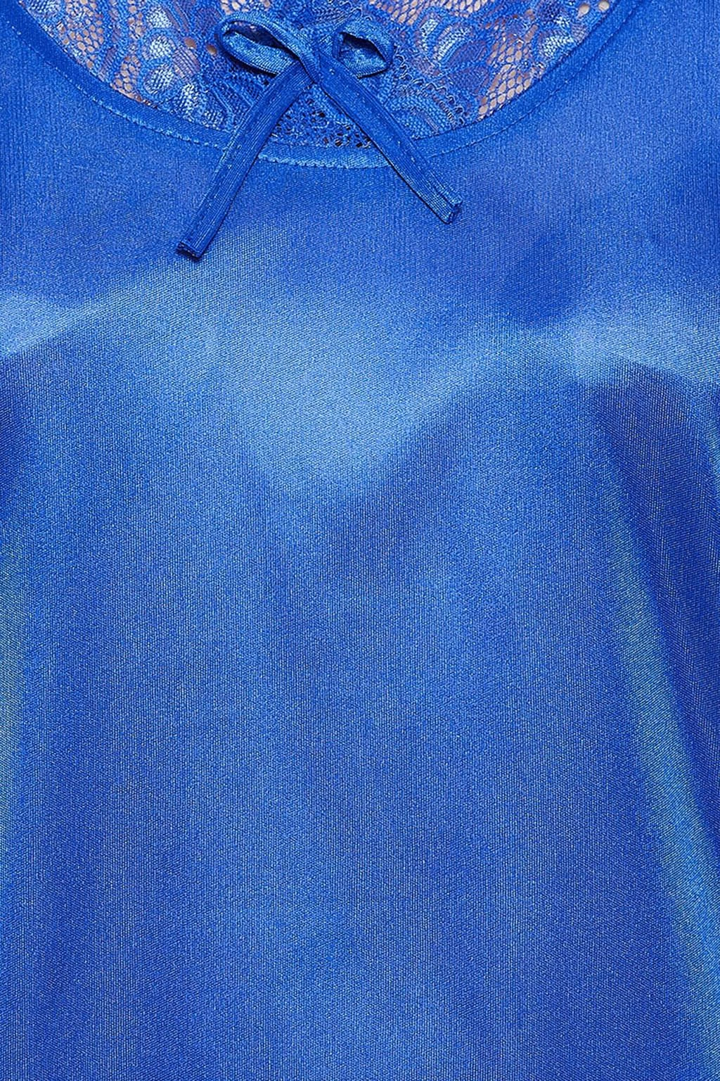 4 Pcs Satin Nightwear In Blue - Image 18