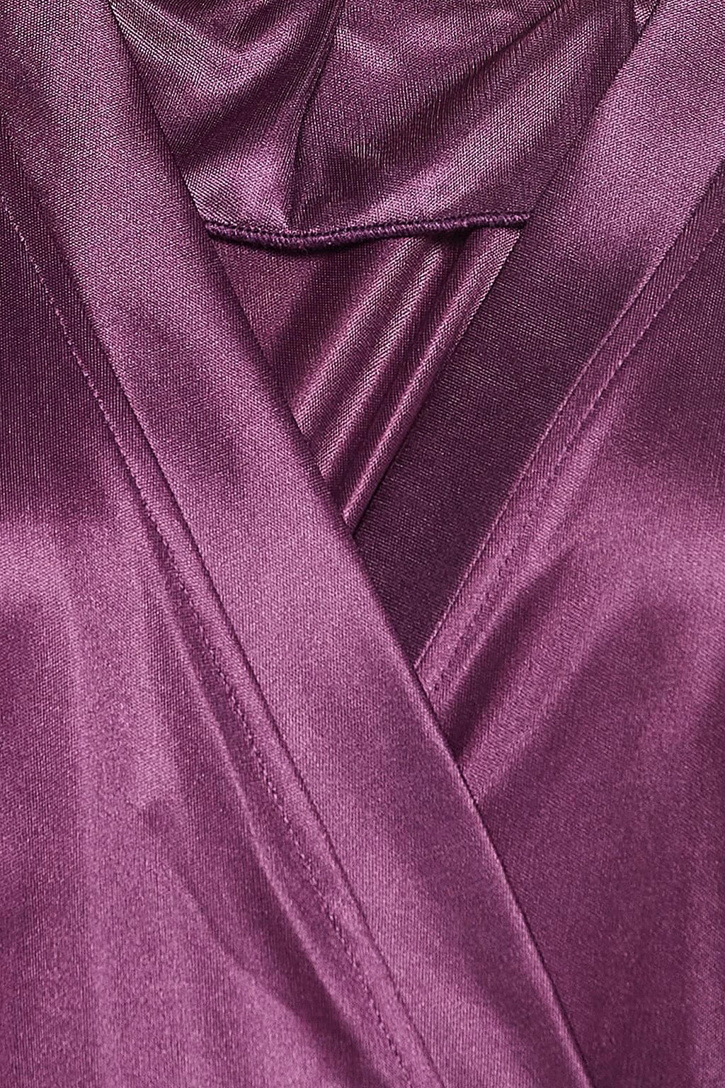 8 Pc Satin Nightwear Set - Navy - Image 6