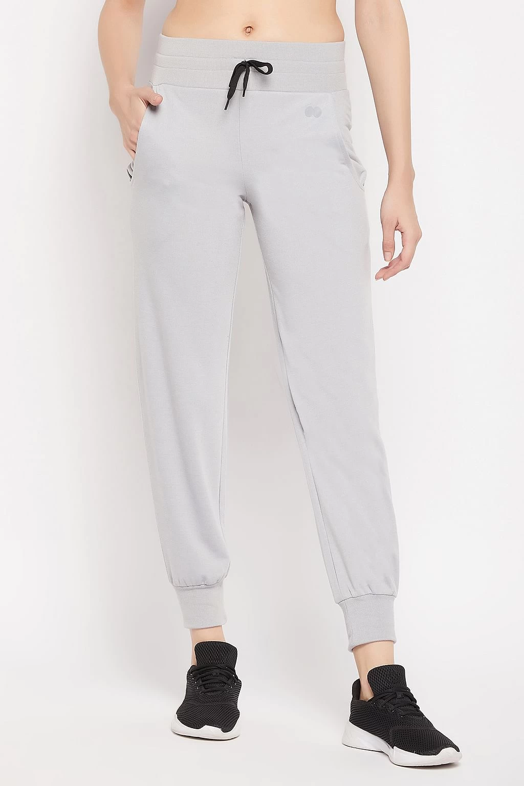 Comfort Fit Active Joggers In Dark Grey With Side Pockets - Image 2