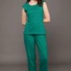 Chic Basic Top & Pyjama Set In Teal Green - 100% Cotton