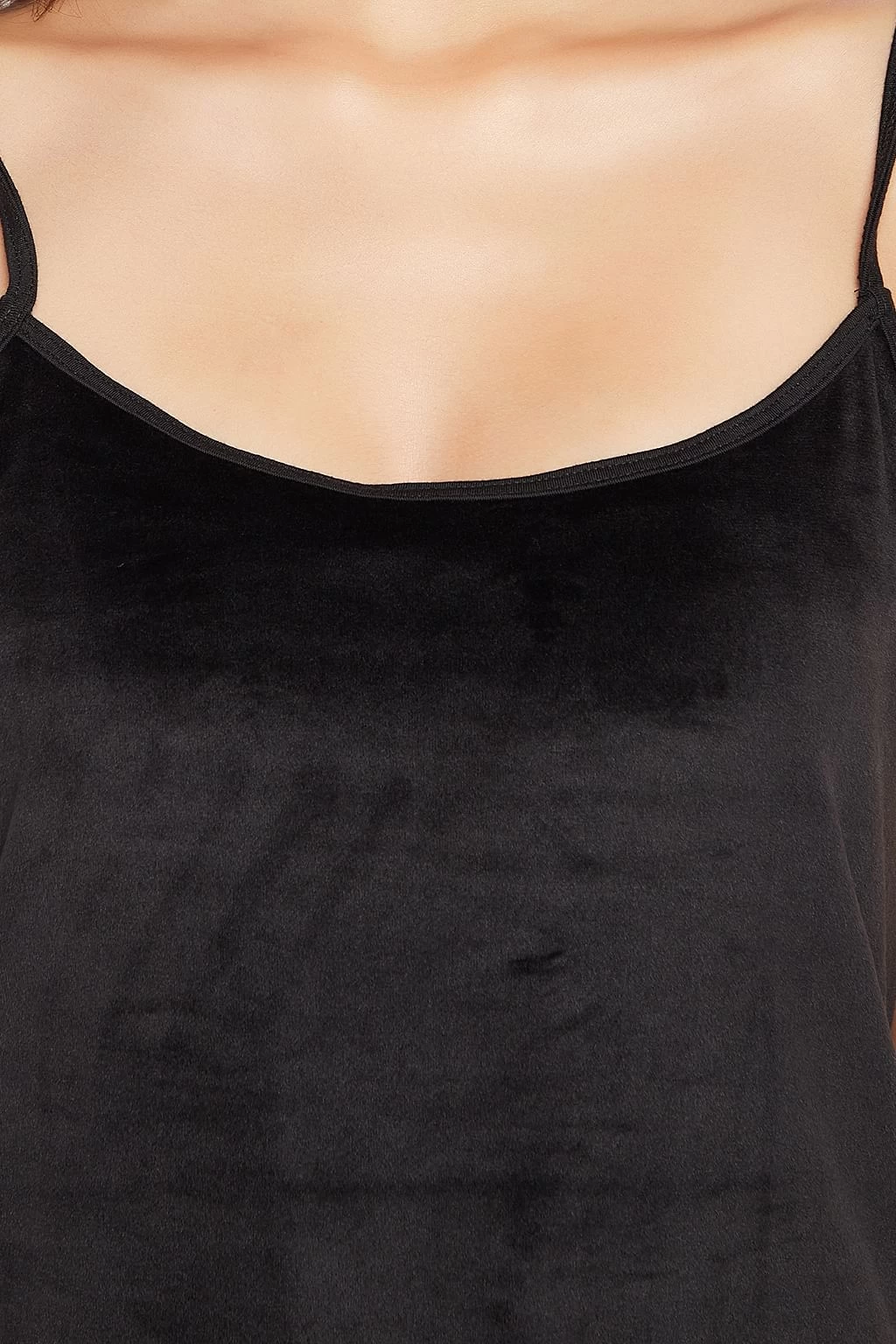 Chic Basic Top, Pyjama & Shrug Set In Black - Velour - Image 7