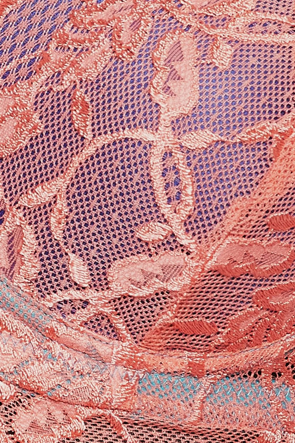 Padded Underwired Racerback Cage Lace Bralette - Image 4