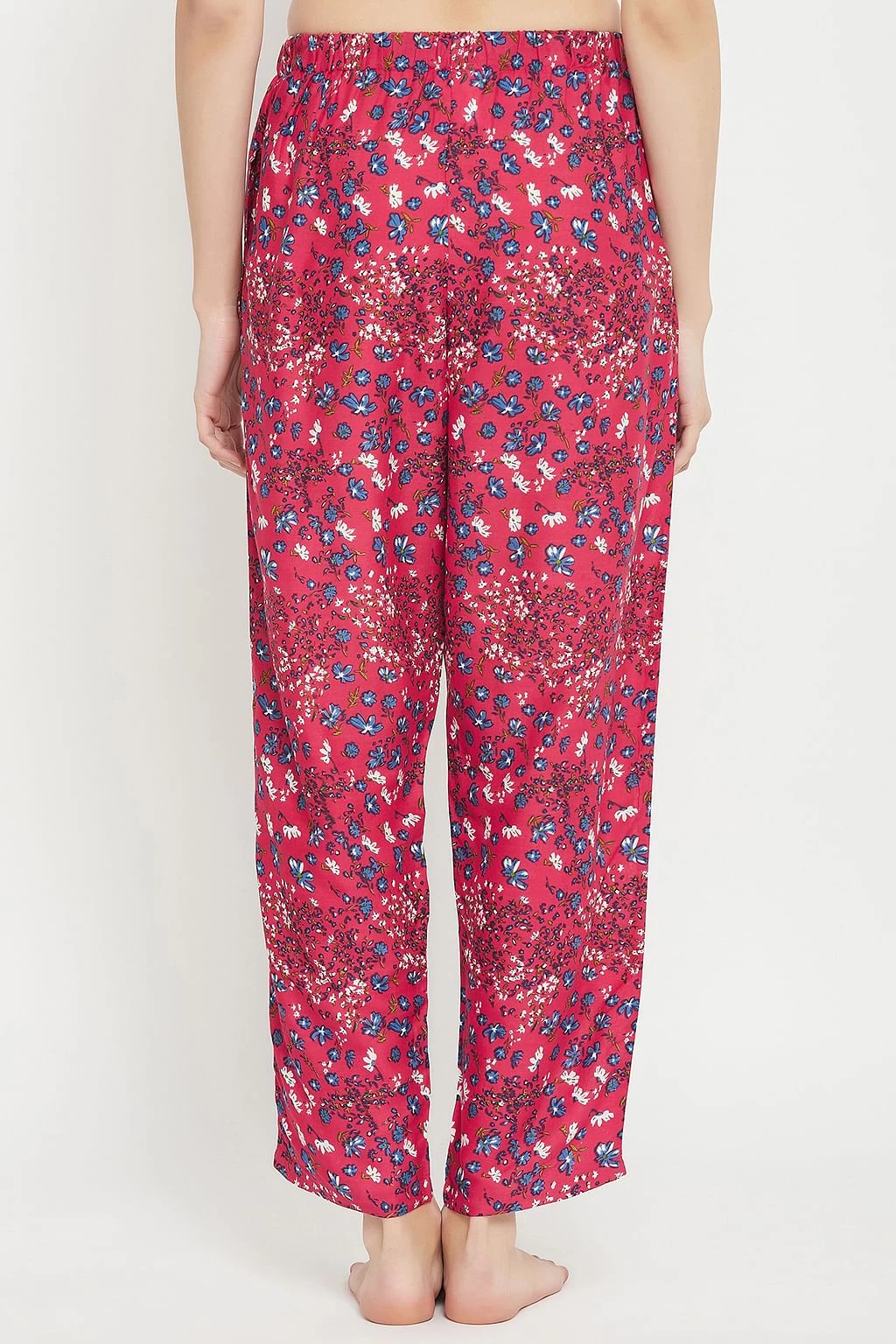 Pretty Florals Pyjama In Pink - Rayon - Image 5