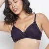 Level 1 Push-Up Non-Wired Demi Cup Bra In Purple