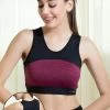 Medium Impact Padded Sports Bra In Pink With Removable Cups