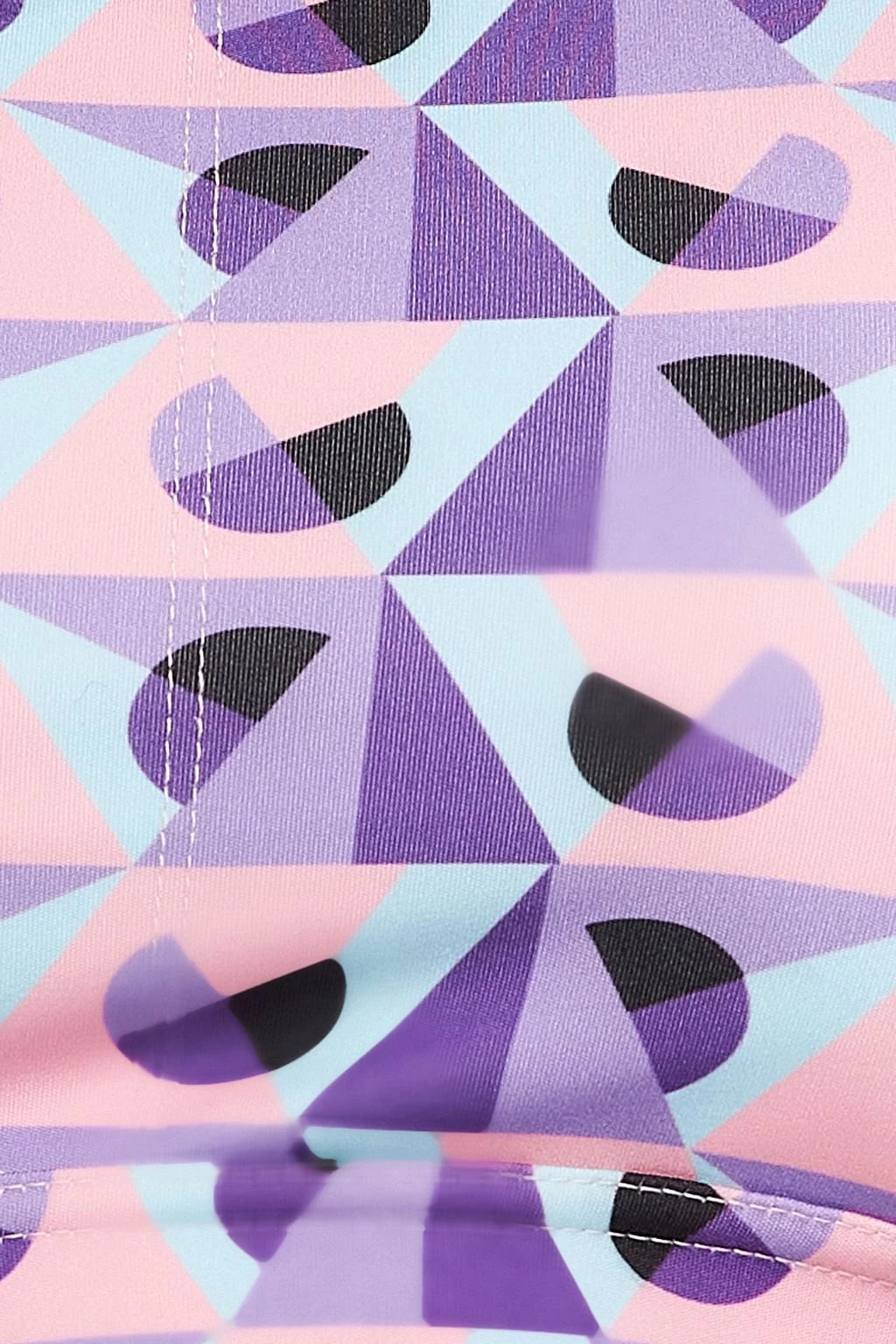 Medium Impact Padded Printed Active Sports Bra & High Rise Active Tights With Side Pocket In Purple - Image 5