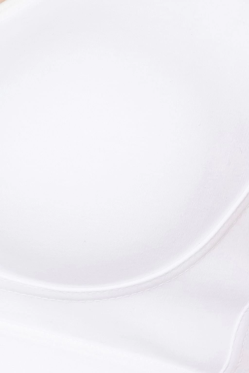 Non-Padded Non-Wired Full Figure Spacer Cup T-shirt Bra In White - Cotton Rich - Image 6