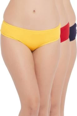 Pack Of 3 Mid Waist Hipster Panties - Cotton