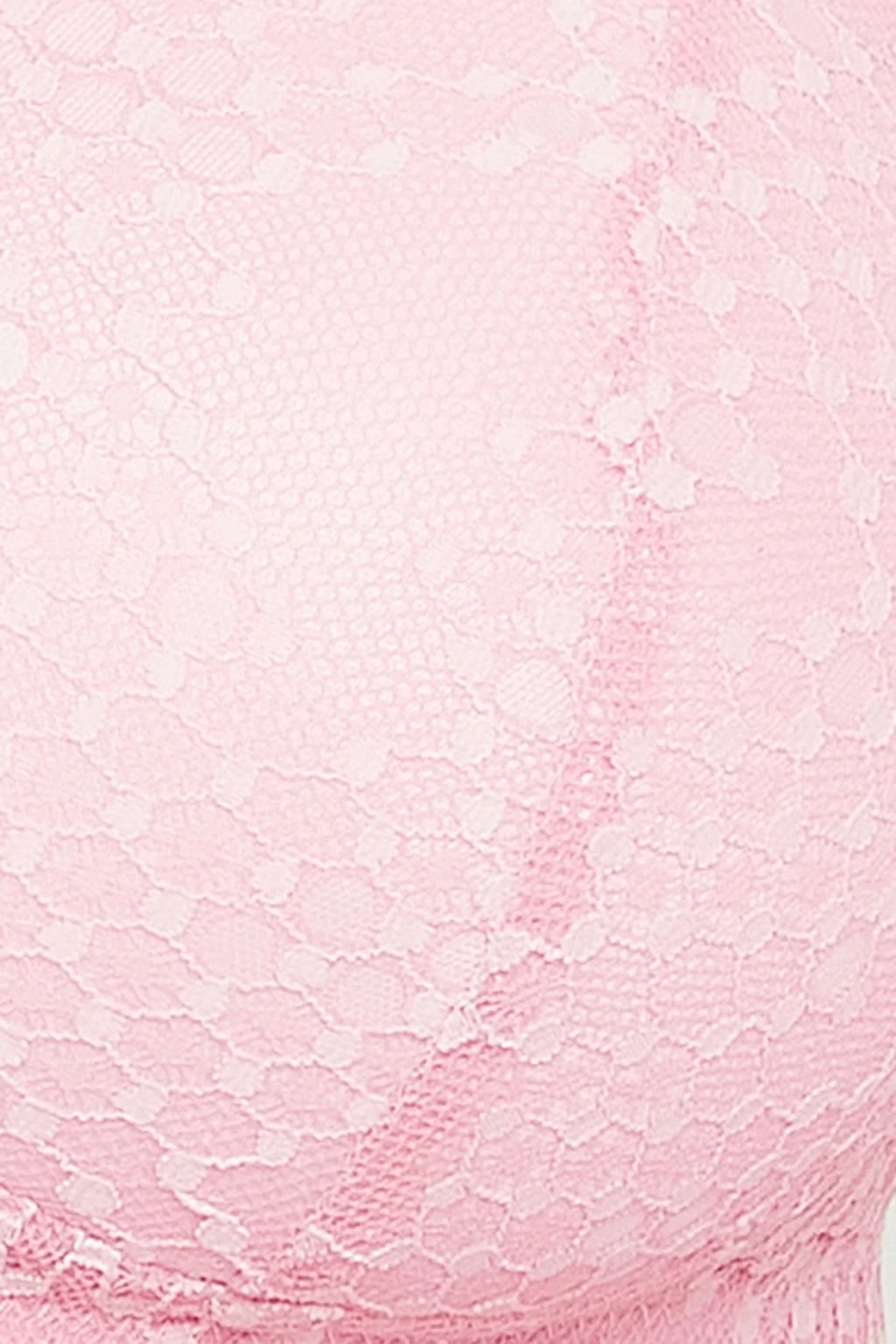 Padded Non-Wired Full Cup Multiway Bra In Baby Pink - Lace - Image 7