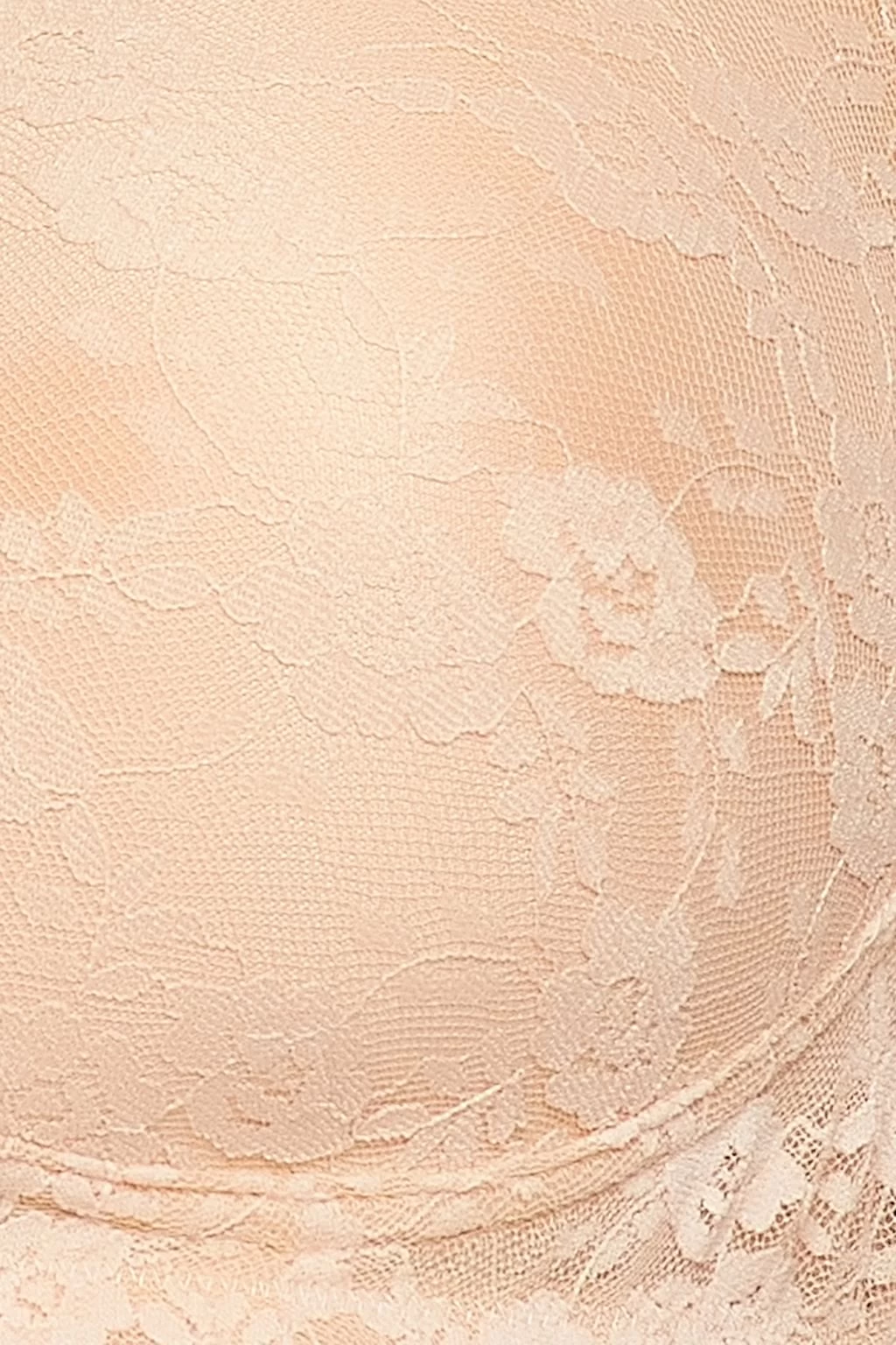 Padded Non-Wired Full Cup Multiway Bra In Nude Colour - Lace - Image 7