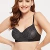 Padded Non-Wired Full Cup T-shirt Bra In Black