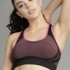Padded Non-Wired Racerback Sports Bra In Pink